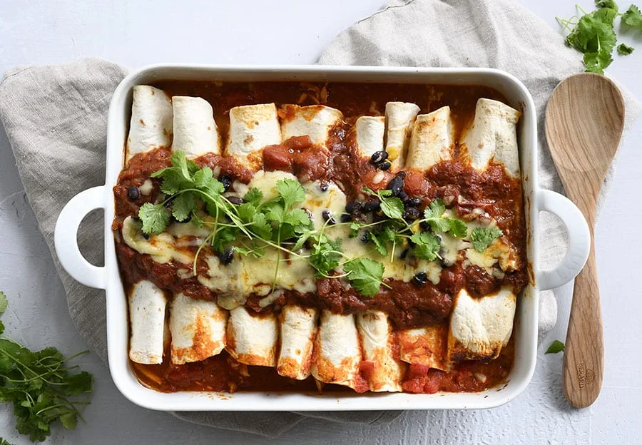 Vegetar enchiladas